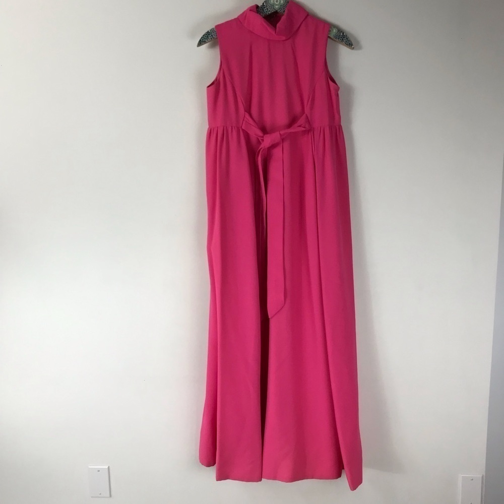 VINTAGE 60’s Priscilla of Boston Retrorun Pink Formal Bridesmaid Gown Dress - Picture 4 of 13